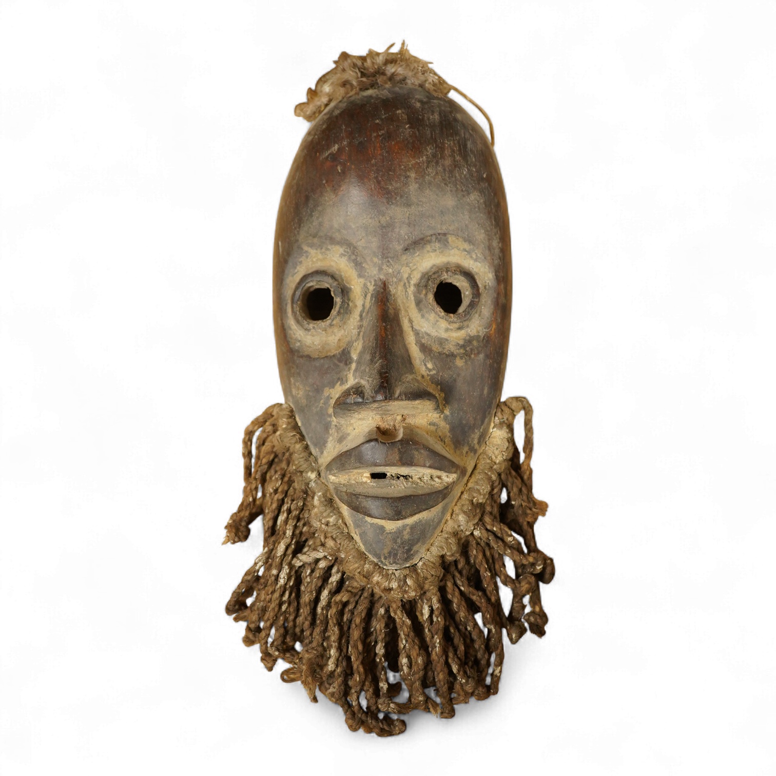 African tribal art interest; a hardwood Dan mask, 37cm